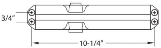 Door Closer 10-1/4" x 3/4" Hole Pattern