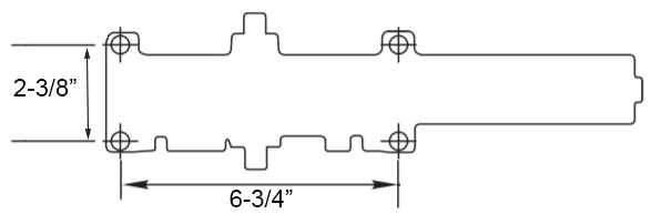 Door Closers 2-3/8" x 6-3/4"