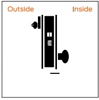Schlage L9026 Exit Lock with cylinder Mortise Lock
