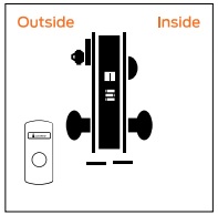 Schlage L9056 LV9056 Entrance Office lock (L9050) with automatic locking Mortise Lock