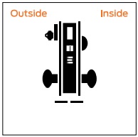 Schlage L9453 LV9453 Entrance Office Mortise Lock with Deadbolt