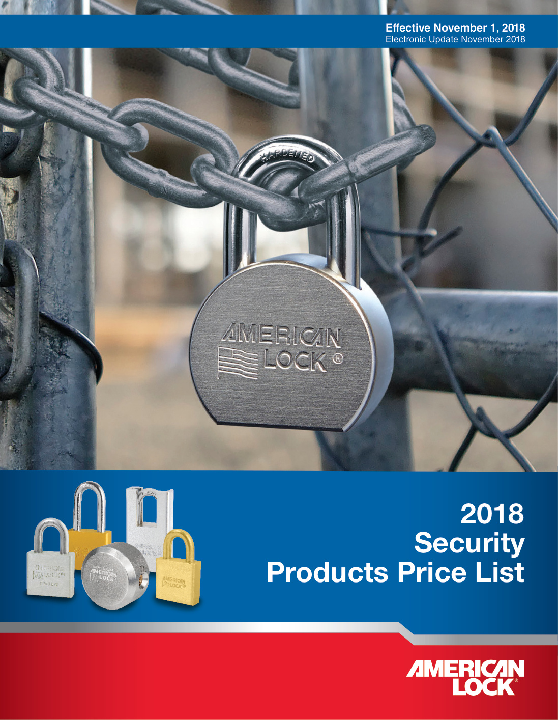 First page of AMERICAN_LOCK_Commercial_Price_List