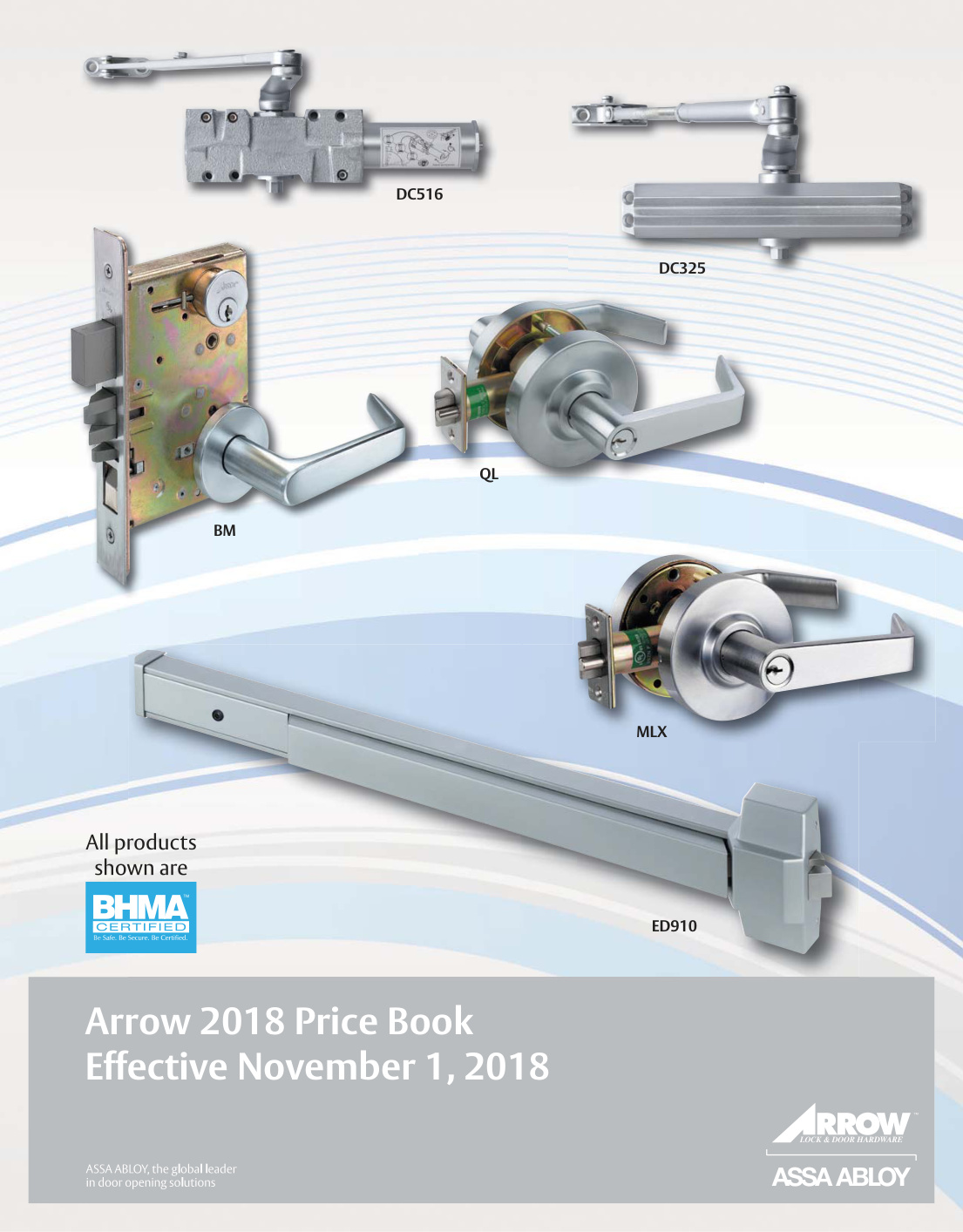 First page of ARROW_Price_Book