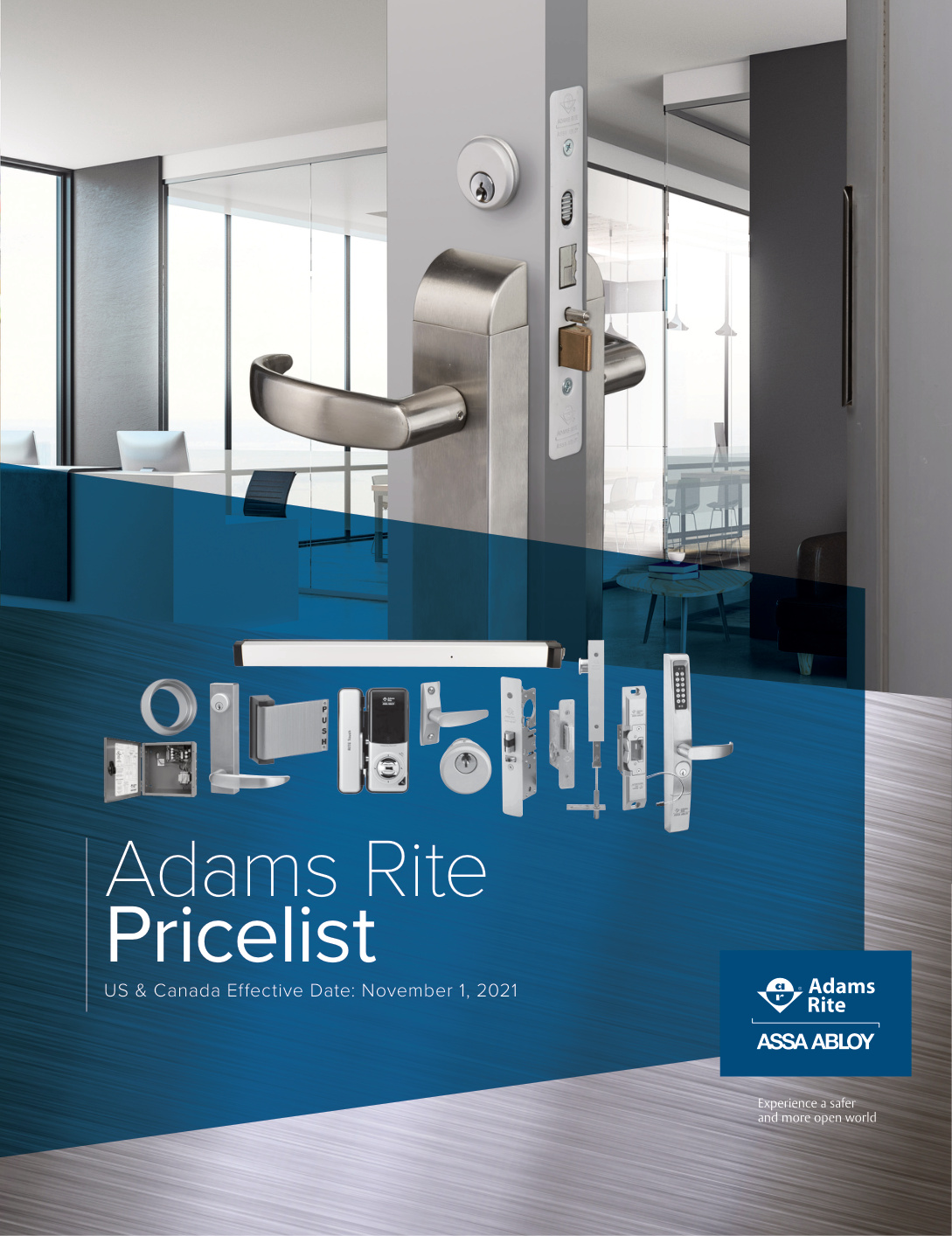 First page of Adams Rite Pricelist