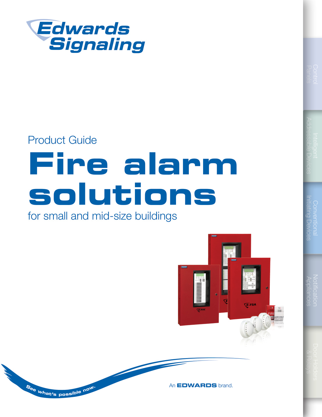 First page of Edwards Signaling Alarm Life Safety Product Guide