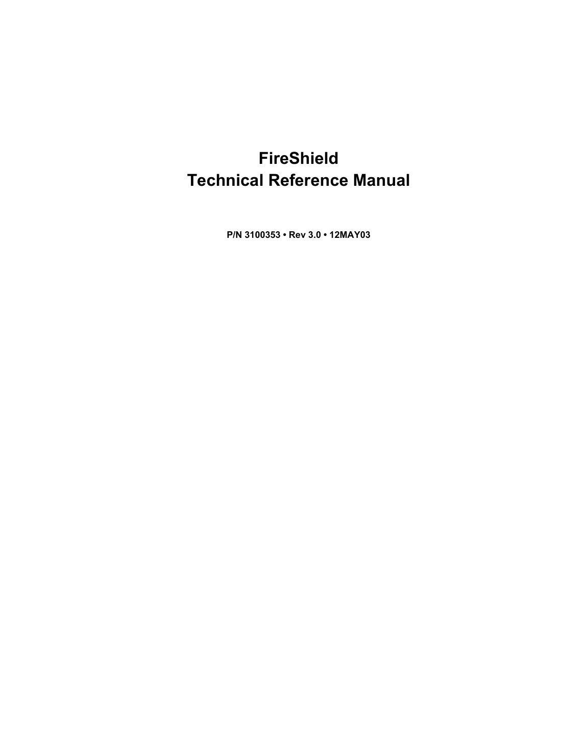 First page of Edwards Signaling FireShield 3 5 and 10 Zone Installation Manual