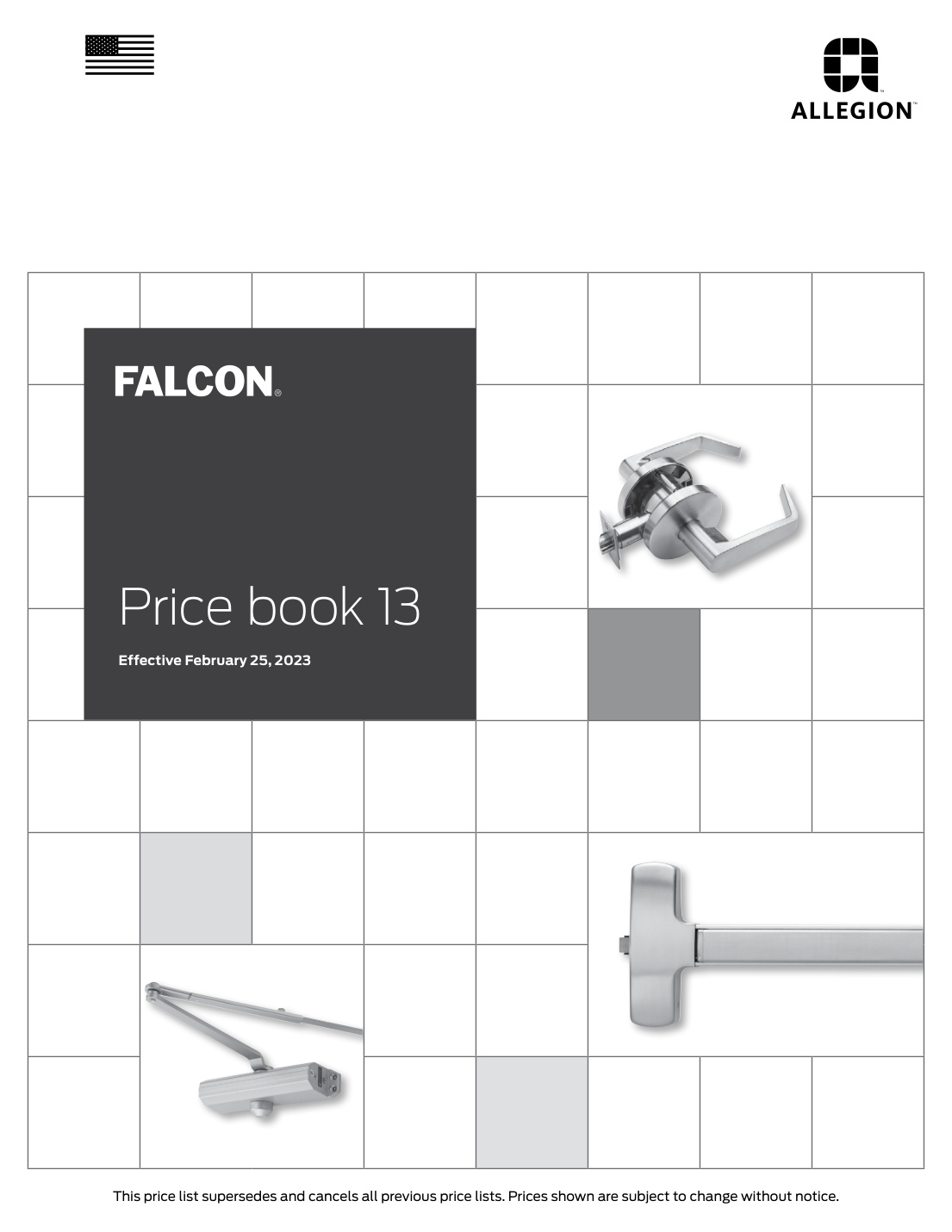 First page of FAL_pricebook_2023