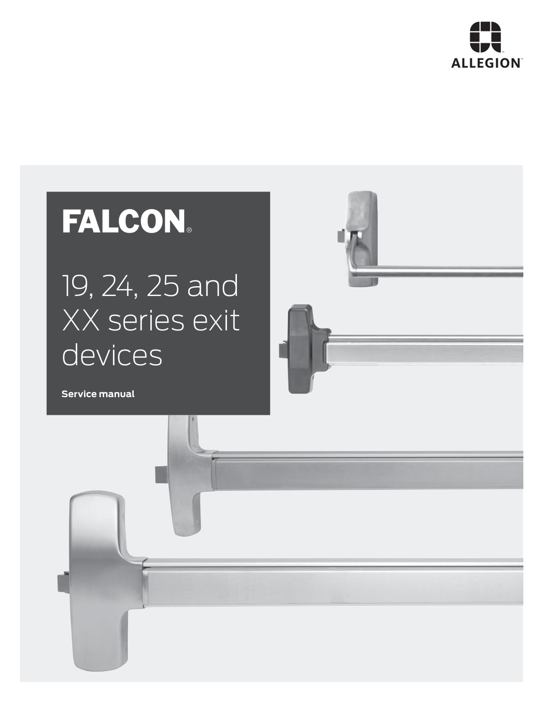 First page of Falcon 19 24 25 and XX Service Manual 108004