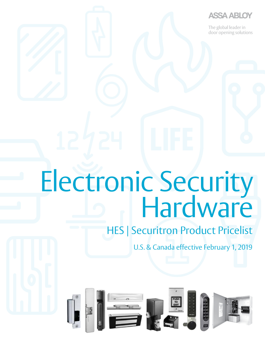 First page of HES_Price_List_2019