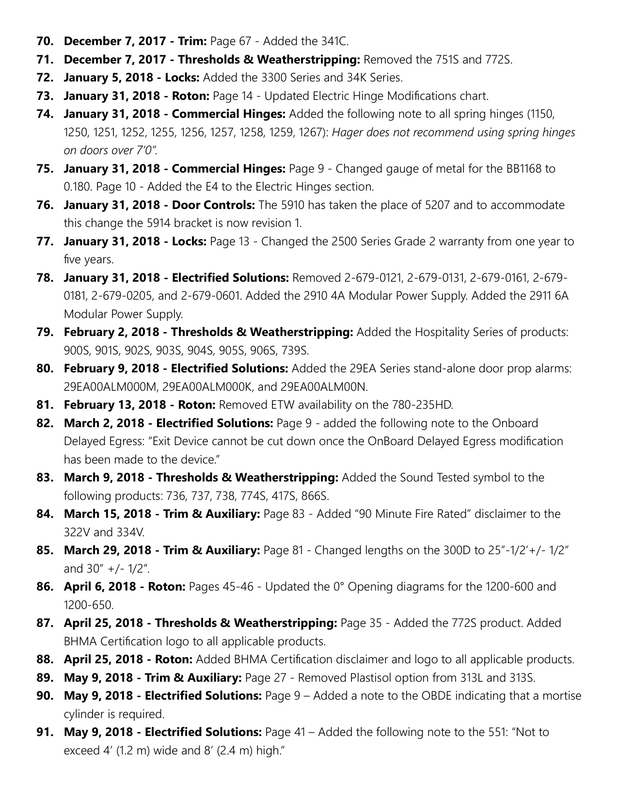 Hager 2016 Catalog Revisions Catalog diagram on page 4