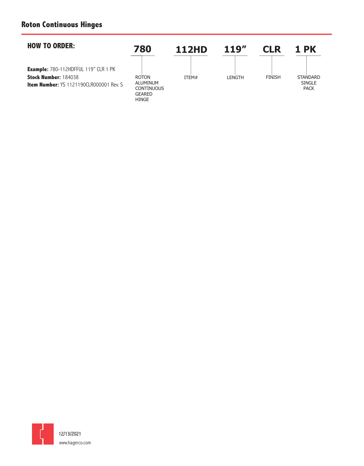 How to Order Roton – Roton_HTO_v15.42 diagram on page 1