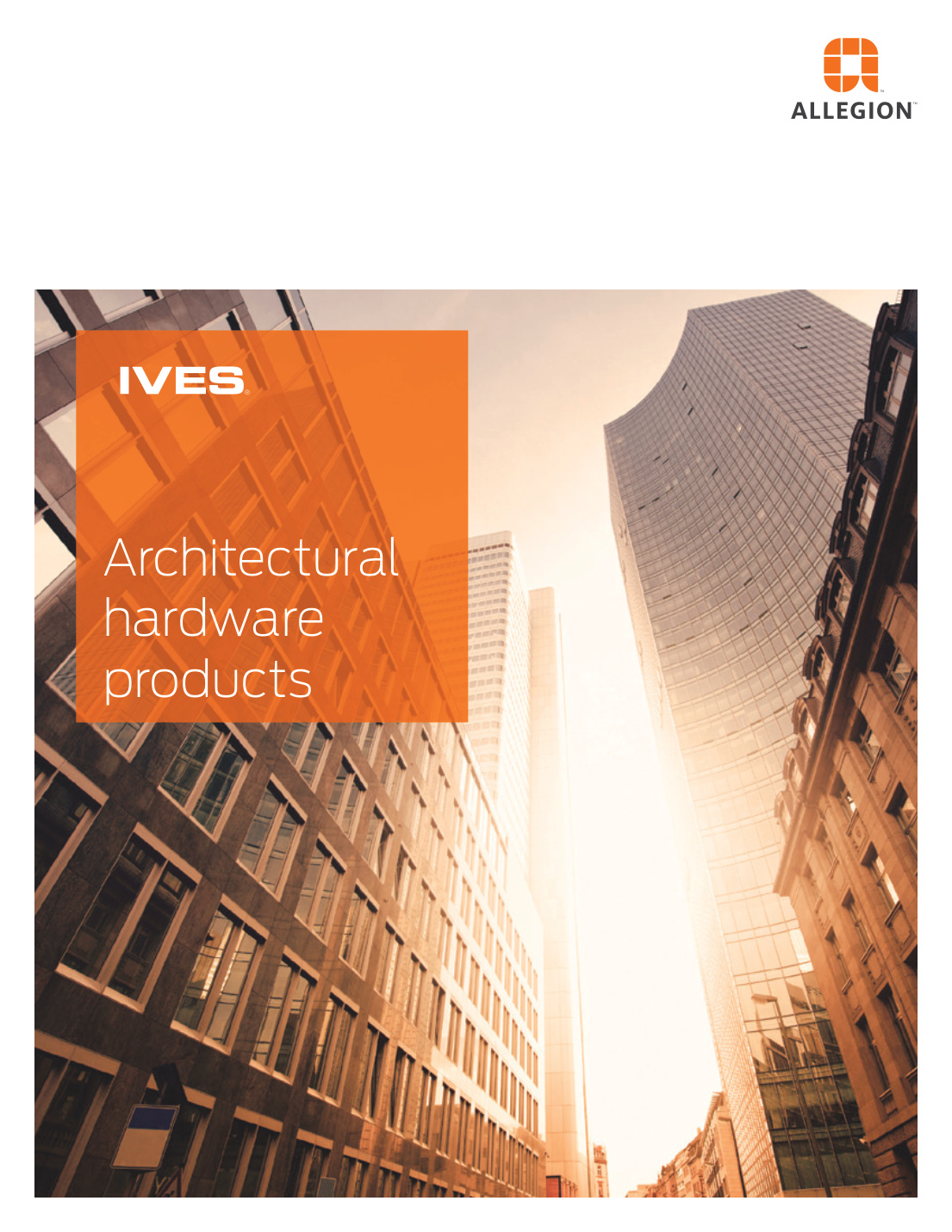 First page of IVES Architectural Hardware Products Catalog 105313