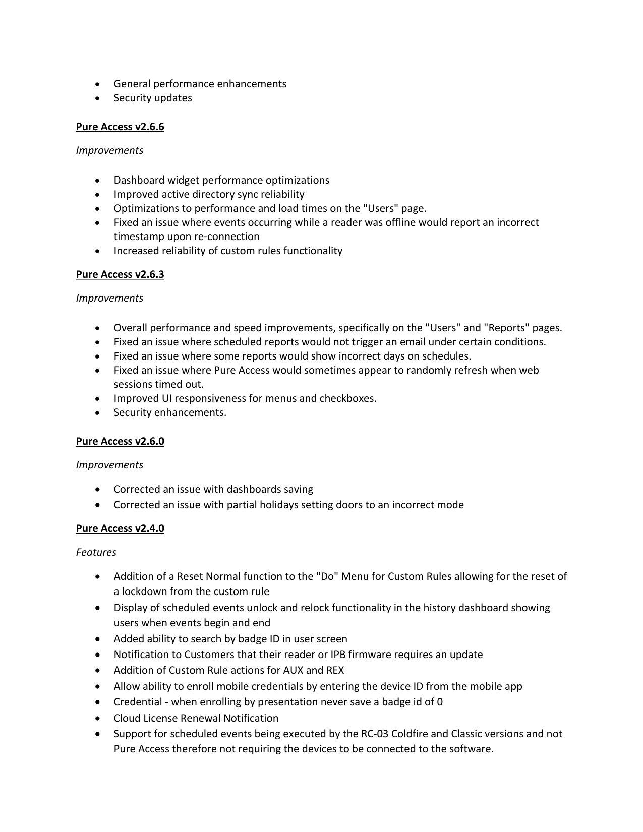 Isonas Pure Access Manager Release Notes 2019 diagram on page 4