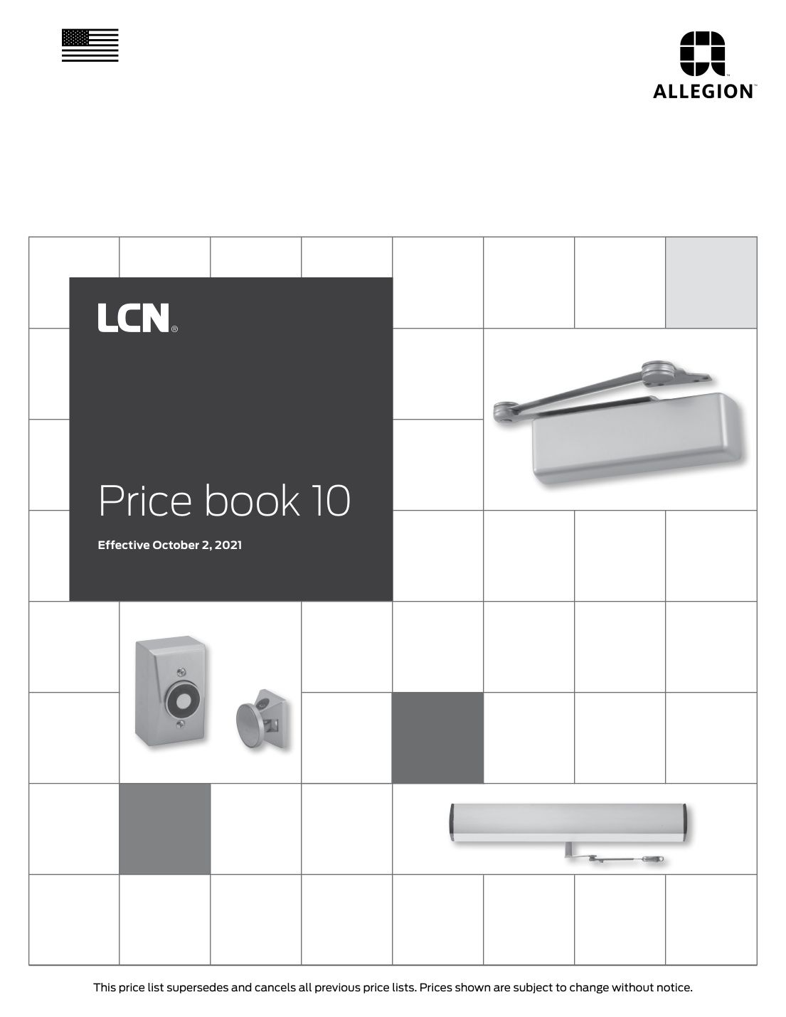 First page of LCN Price Book (1)