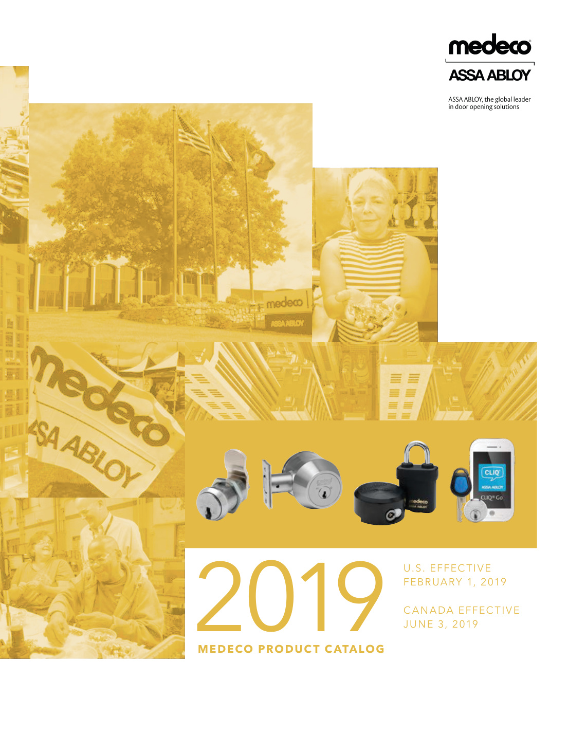 First page of Medeco Security Locks 2018 Product Catalog