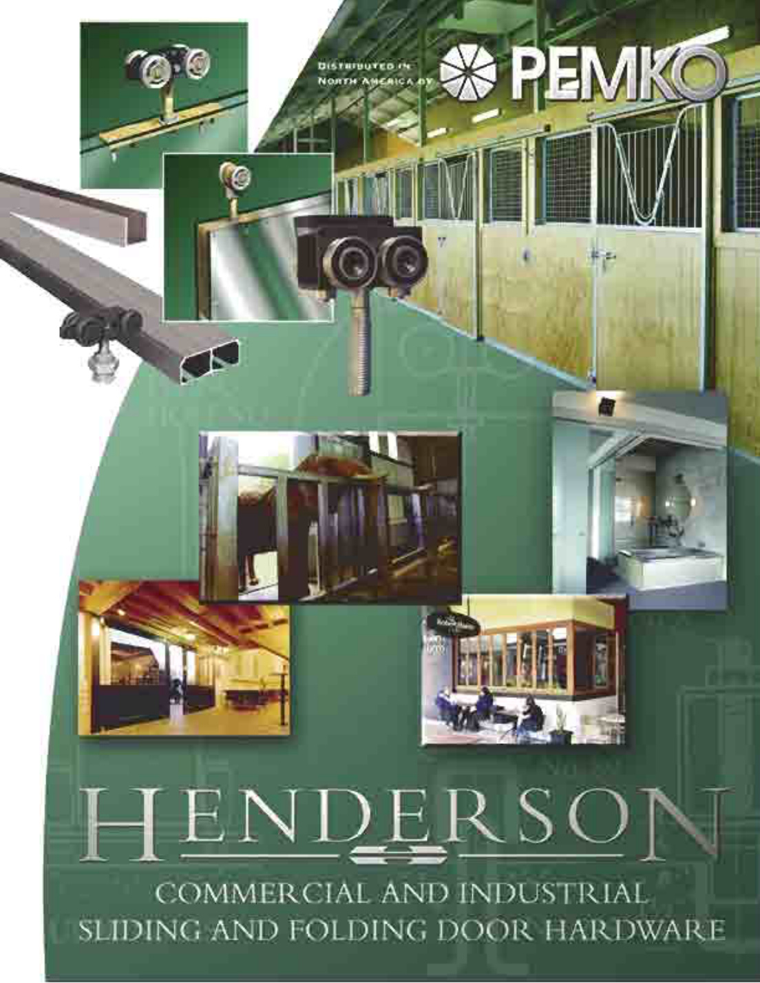 First page of Pemko Henderson Straight Sliding Door Systems Brochure