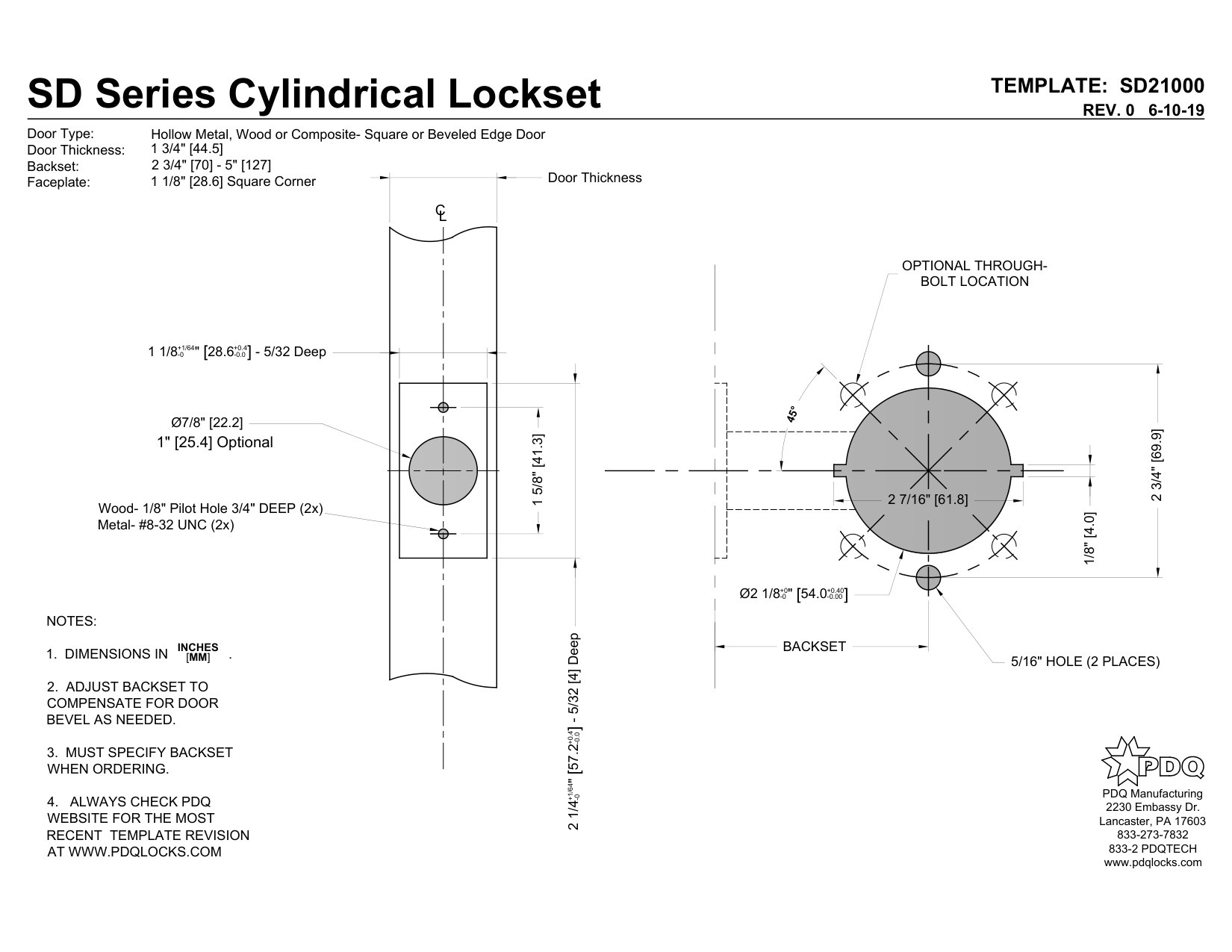 SD21000 Rev0 SD Cylindrical Locks 2 3-4 BS diagram on page 1