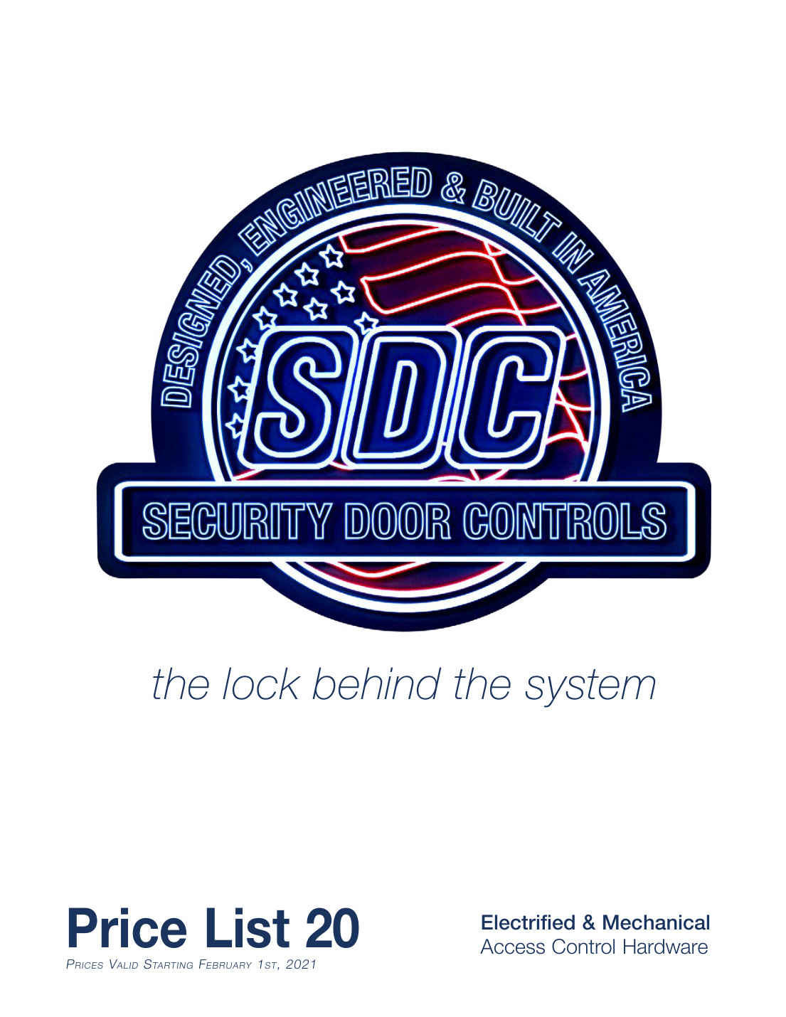 First page of SDC Price Book