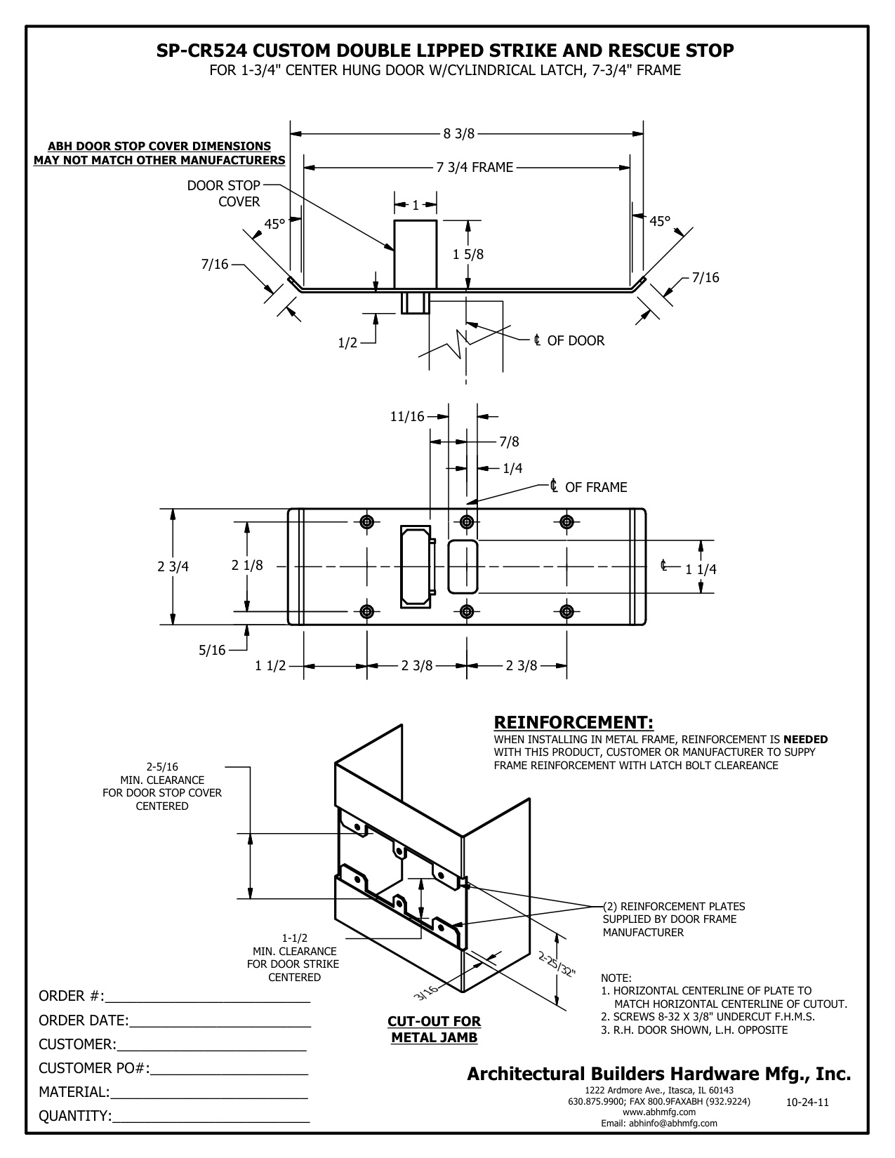 SP-CR524 775 X 275 diagram on page 1