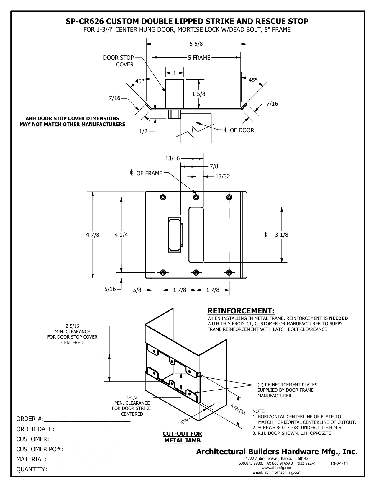 SP-CR626 5.00 X 4.875 diagram on page 1