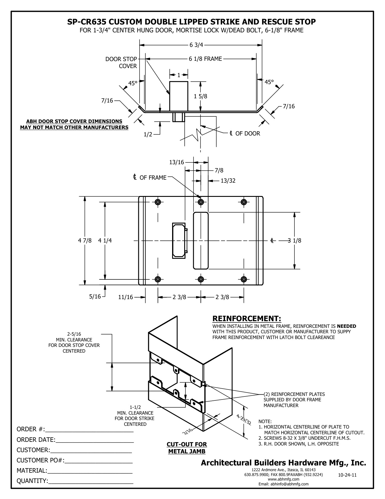 SP-CR635 6.125 X 4.875 diagram on page 1