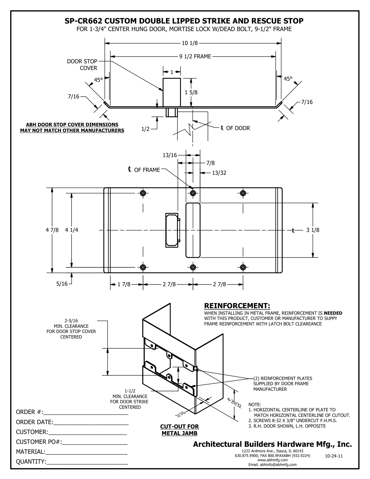 SP-CR662 9.50 X 4.875 diagram on page 1