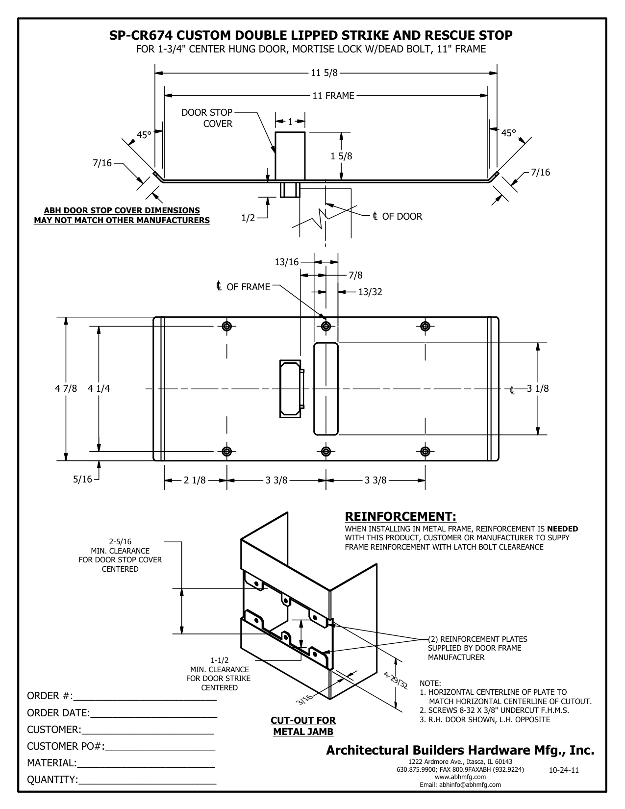 SP-CR674 11.00 X 4.875 diagram on page 1