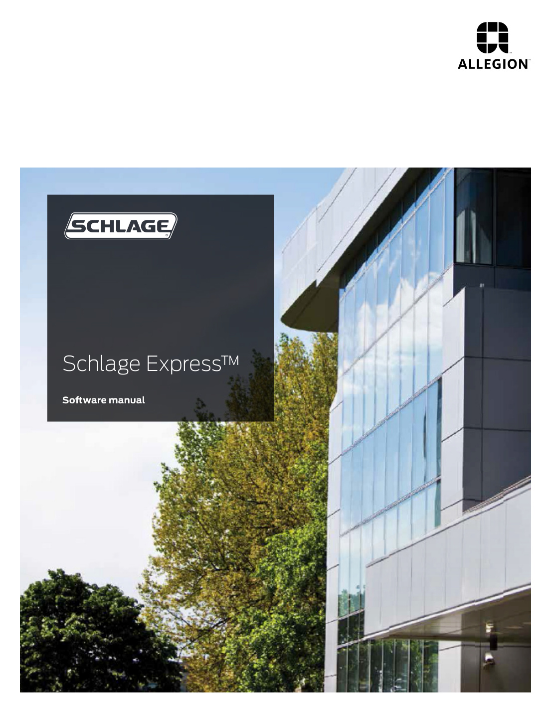 First page of User Guide – Schlage Express Version 4 Software Manual – English