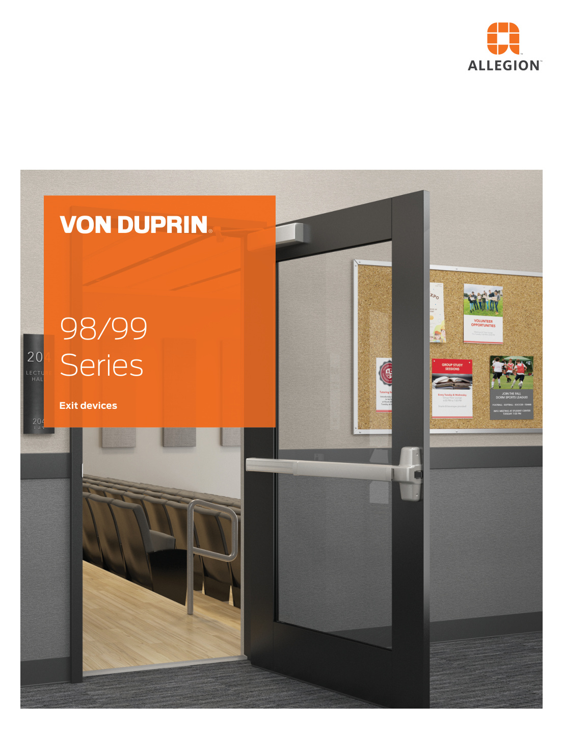 First page of Von Duprin 98-99 Series Catalog