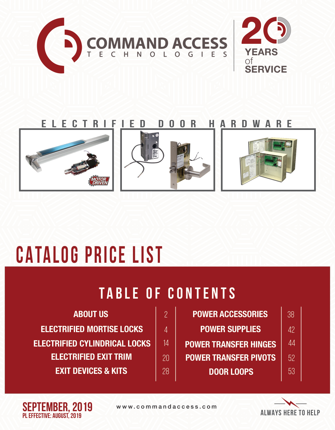 First page of command_access_2019_2020
