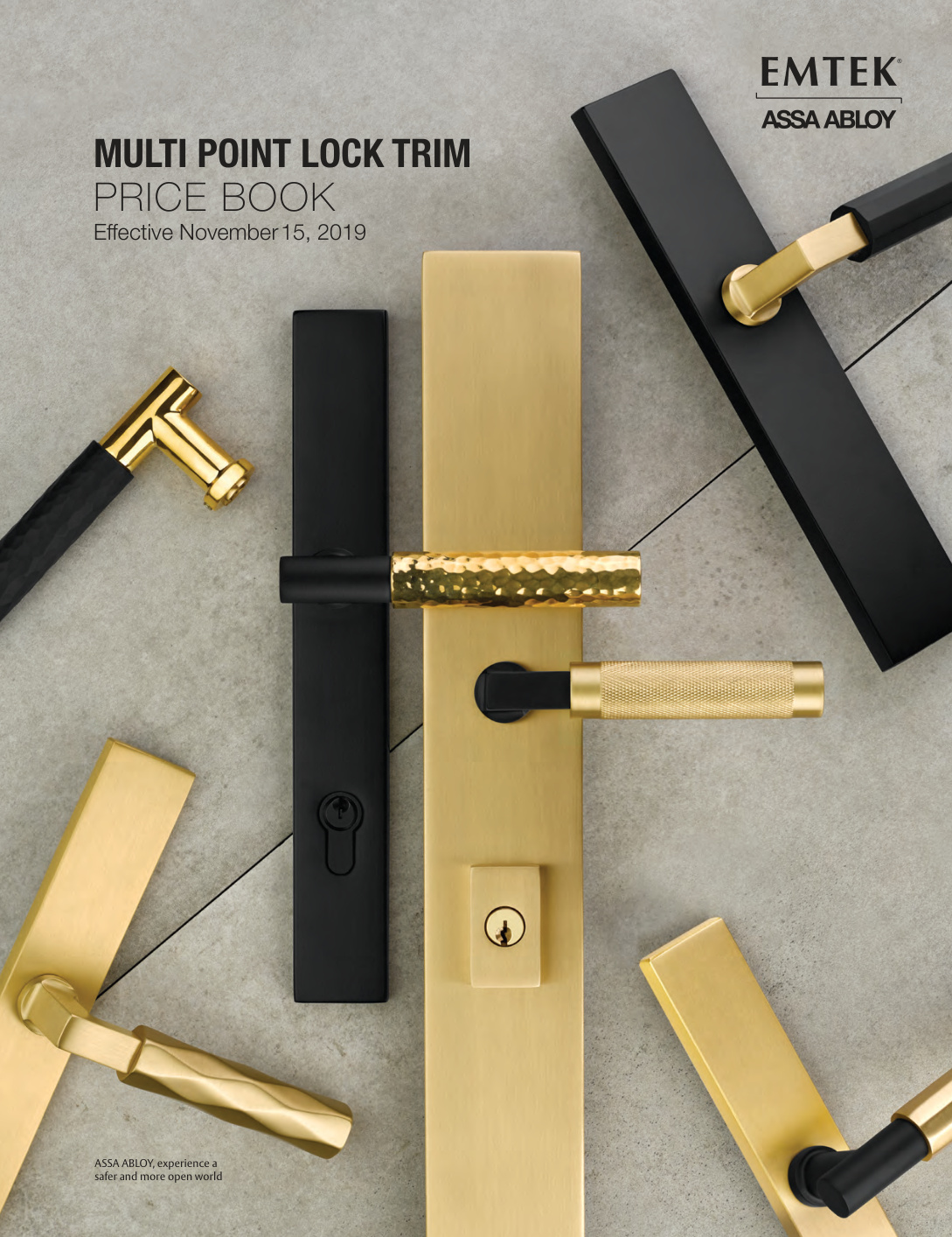 First page of emtek_multipointlocktrimpricebook_2019
