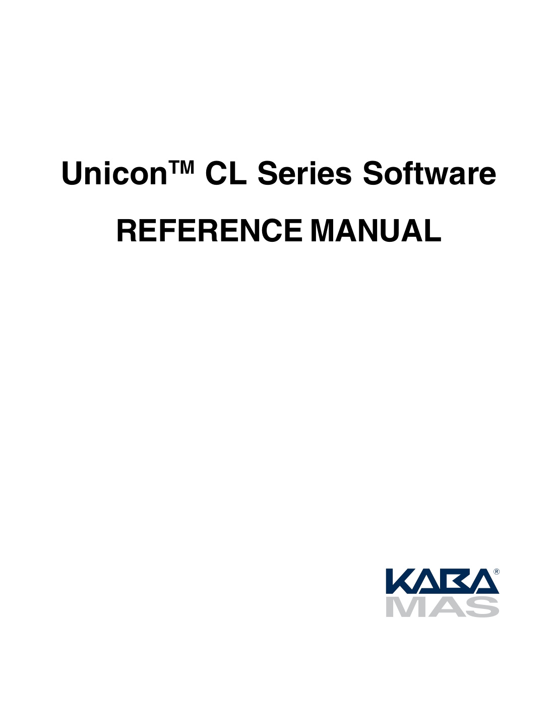 First page of unicon-cl-series-software-reference-manual.pdf_638344